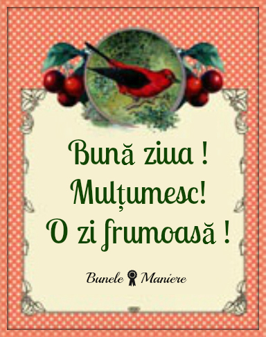 buna ziua.mulţumesc.o zi frumoasă